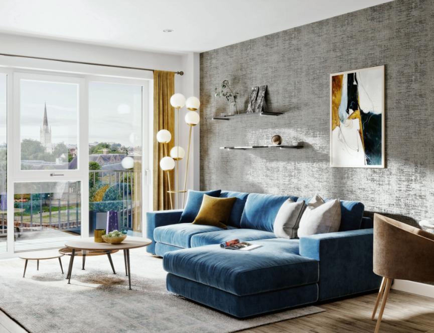 Plot 55 Living Room St James Quay